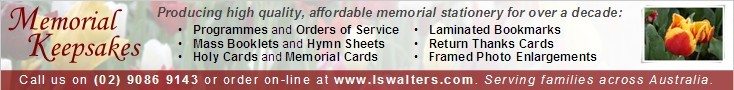 Memorial Keepsakes - www.lswalters.com
